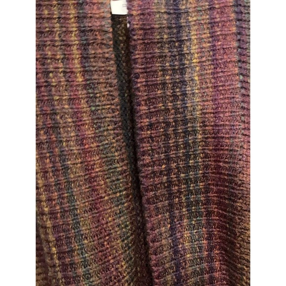 Per se by Carlisle Women’s Merino Wool Blend Multicolor Open Front Cardigan XS - Picture 6 of 8